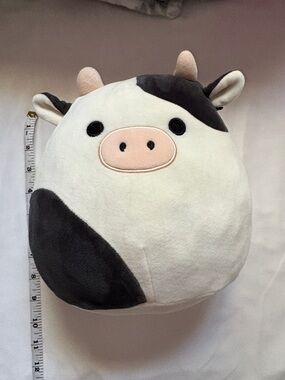 Squishmallows Cow Plush - White, Black, Pink